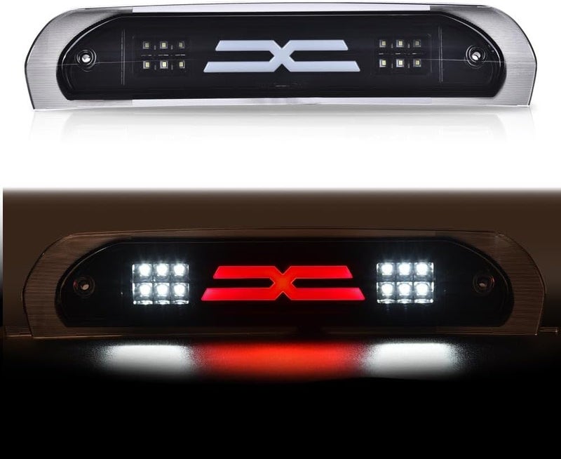 GPLUS LED Third Brake Light Compatible With Dodge RAM 2002 2003 2004 2005 2006 2007 2008 2009, 3RD LED Bar Brake/Cargo Light,Type X Smoky lens Black Housing - Image 1